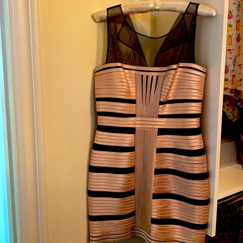Beautiful like new satin/mesh mini dress